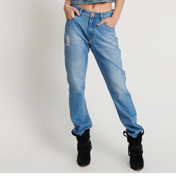 ONE TEASPOON Ciao Blue Awesome Baggies Straight Leg Jeans Size 27 - Picture 16 of 16